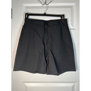 Real Essentials Mens Performance Golf Shorts Black Size Small Stretch Wicking